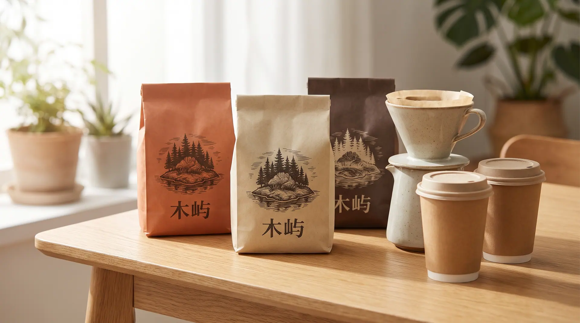 Muyu Coffee: Specialty coffee roaster · Identity and bag packaging