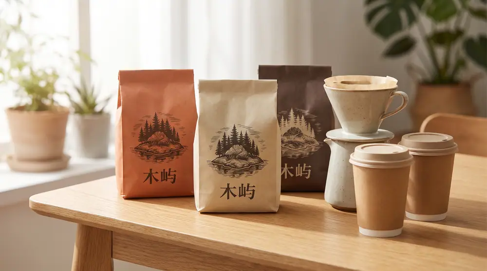 Muyu Coffee: Specialty coffee roaster · Identity and bag packaging